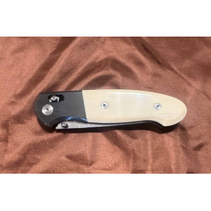 BLACK&WHITE ексклюзивний складний ніж ручної роботи майстра СЕРГІЯ ЖУРБИ, Damasteel 64 HRC. Photo 3